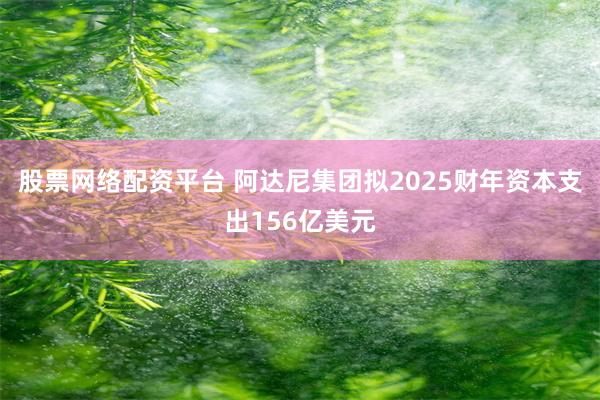 股票网络配资平台 阿达尼集团拟2025财年资本支出156亿美元