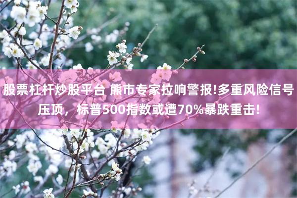 股票杠杆炒股平台 熊市专家拉响警报!多重风险信号压顶，标普500指数或遭70%暴跌重击!