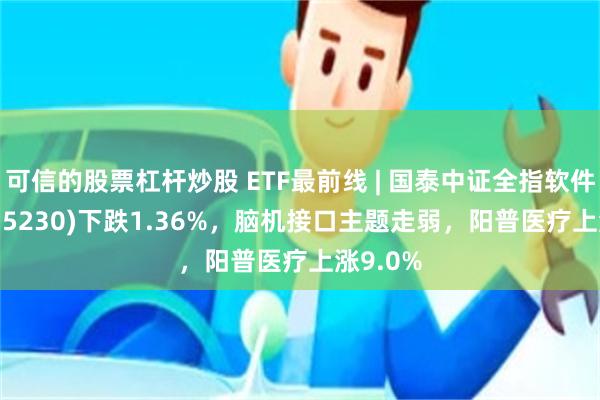 可信的股票杠杆炒股 ETF最前线 | 国泰中证全指软件ETF(515230)下跌1.36%，脑机接口主题走弱，阳普医疗上涨9.0%