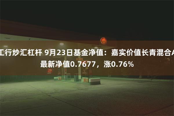 工行炒汇杠杆 9月23日基金净值：嘉实价值长青混合A最新净值0.7677，涨0.76%